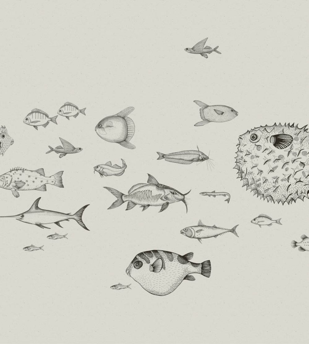 Sea Current Mural by Coordonne Ink