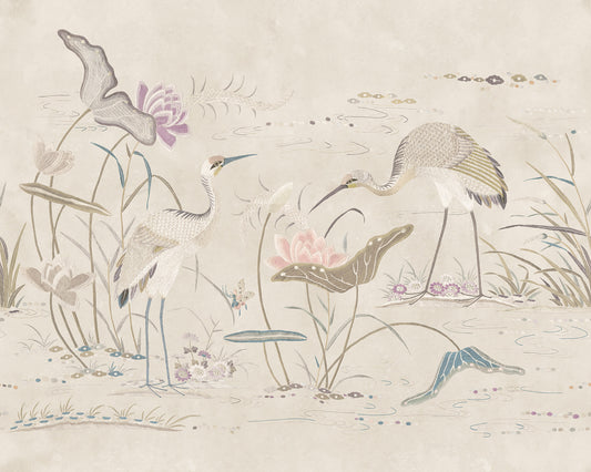 Seabirds Sandstone mural by Sandberg