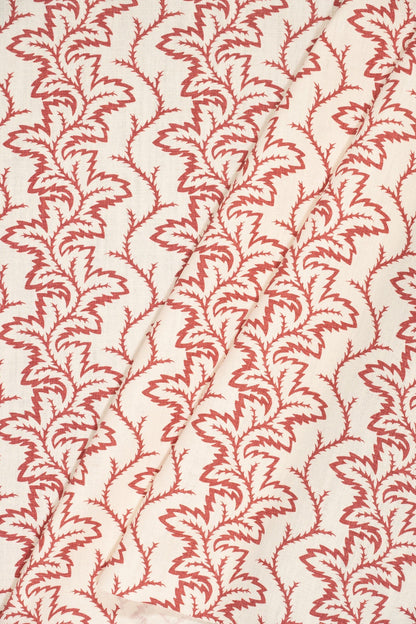Seafern Fabric by Jean Monro in Pomegranate Red