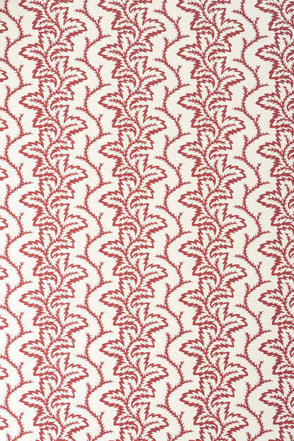 Seafern Wallpaper by Jean Monro in Pomegranate Red