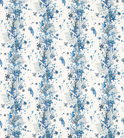 Seaforest Fabric by Clarke & Clarke Blue