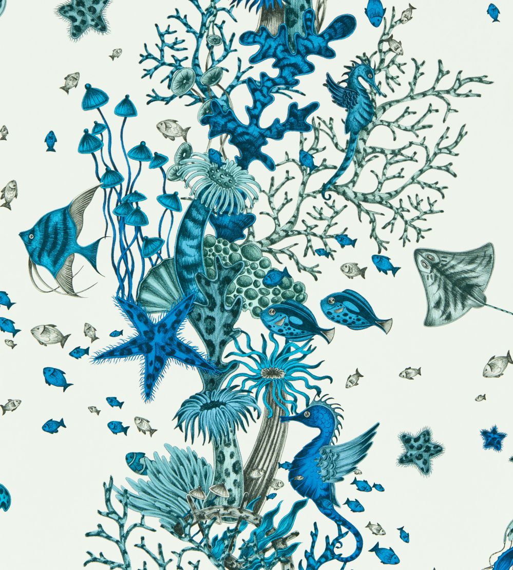 Seaforest Wallpaper by Clarke & Clarke Blue