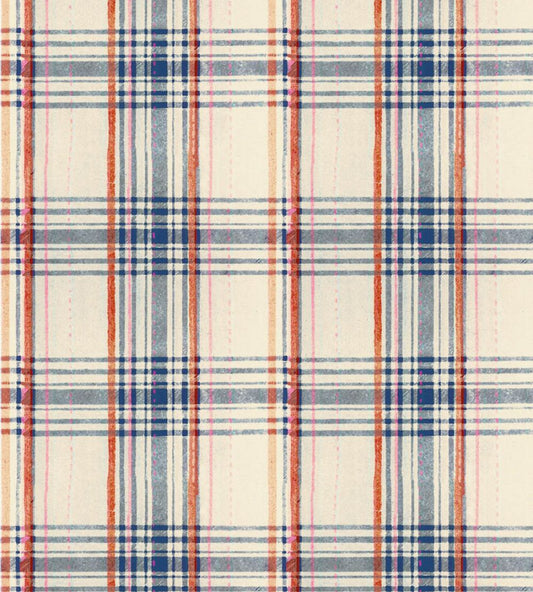 Seaport Plaid Wallpaper by MINDTHEGAP Cream