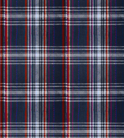 Seaport Plaid Wallpaper by MINDTHEGAP Navy Blue