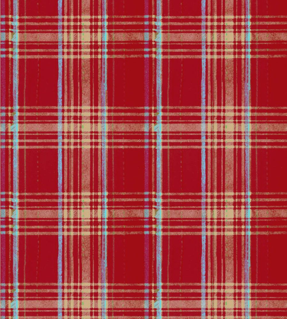 Seaport Plaid Wallpaper by MINDTHEGAP Red