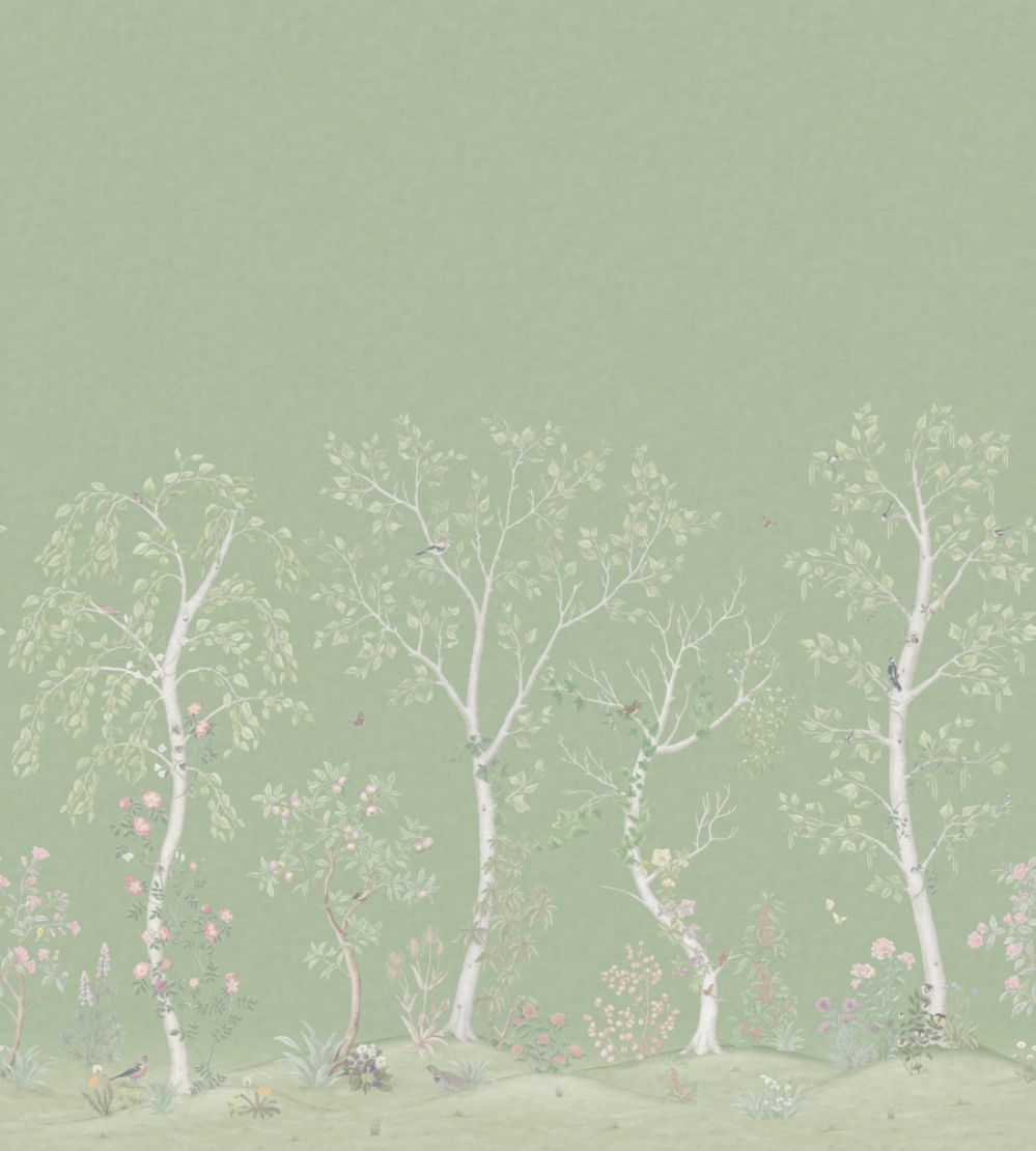 Seasonal Woods Mural by Cole & Son Jade