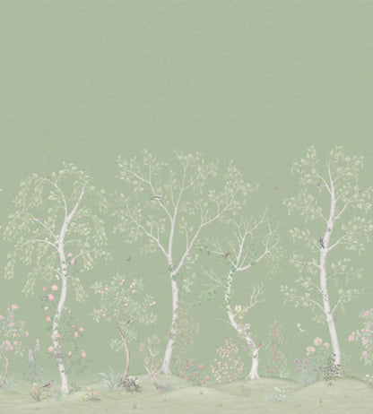 Seasonal Woods Mural by Cole & Son Jade