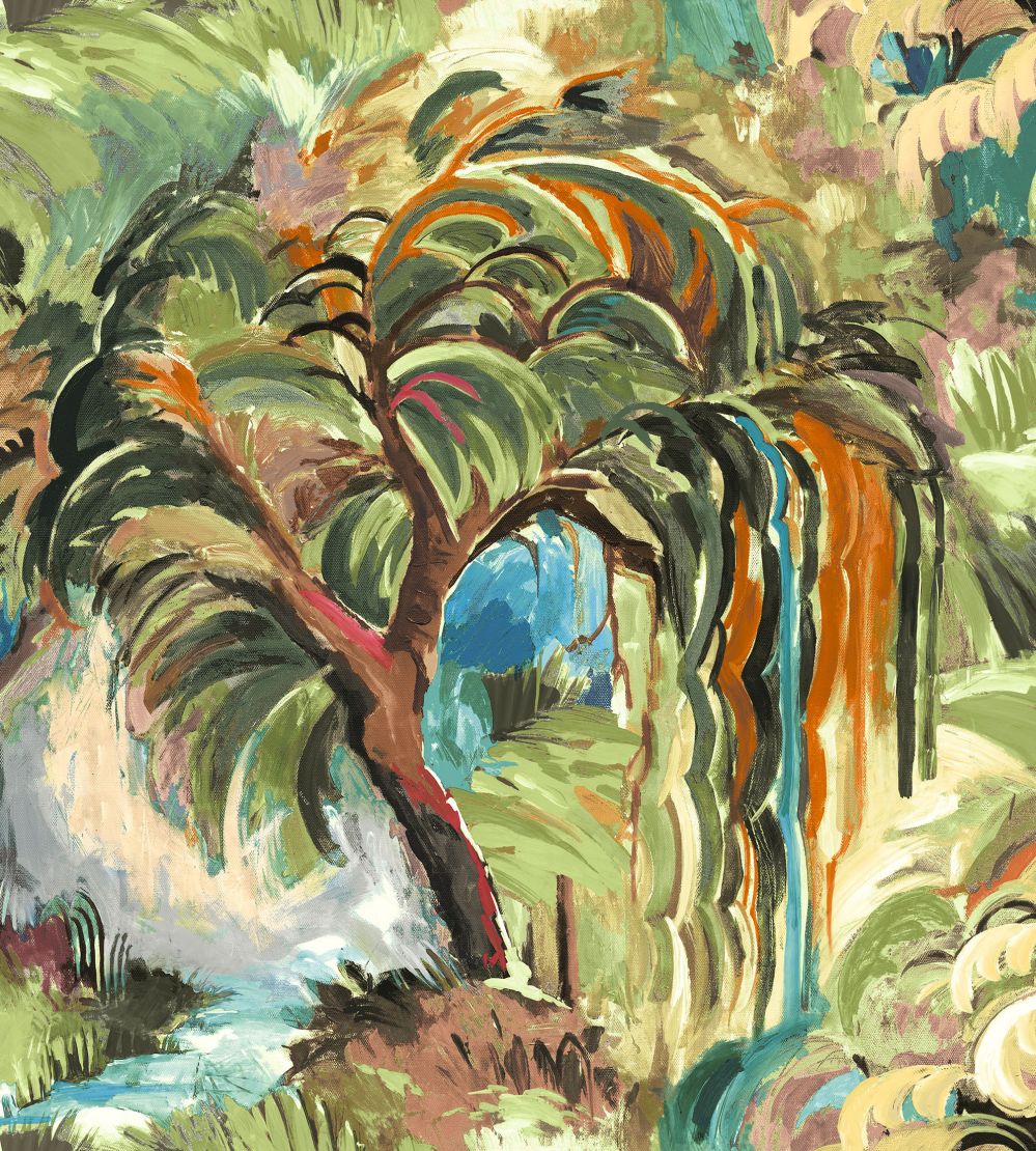 Secret Lagoon Grande Fabric by Arley House Viridian