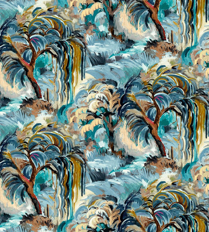 Secret Lagoon Midi Fabric by Arley House Ceru