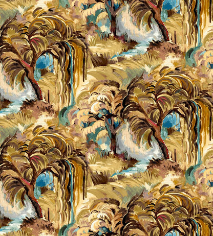 Secret Lagoon Midi Fabric by Arley House Henna
