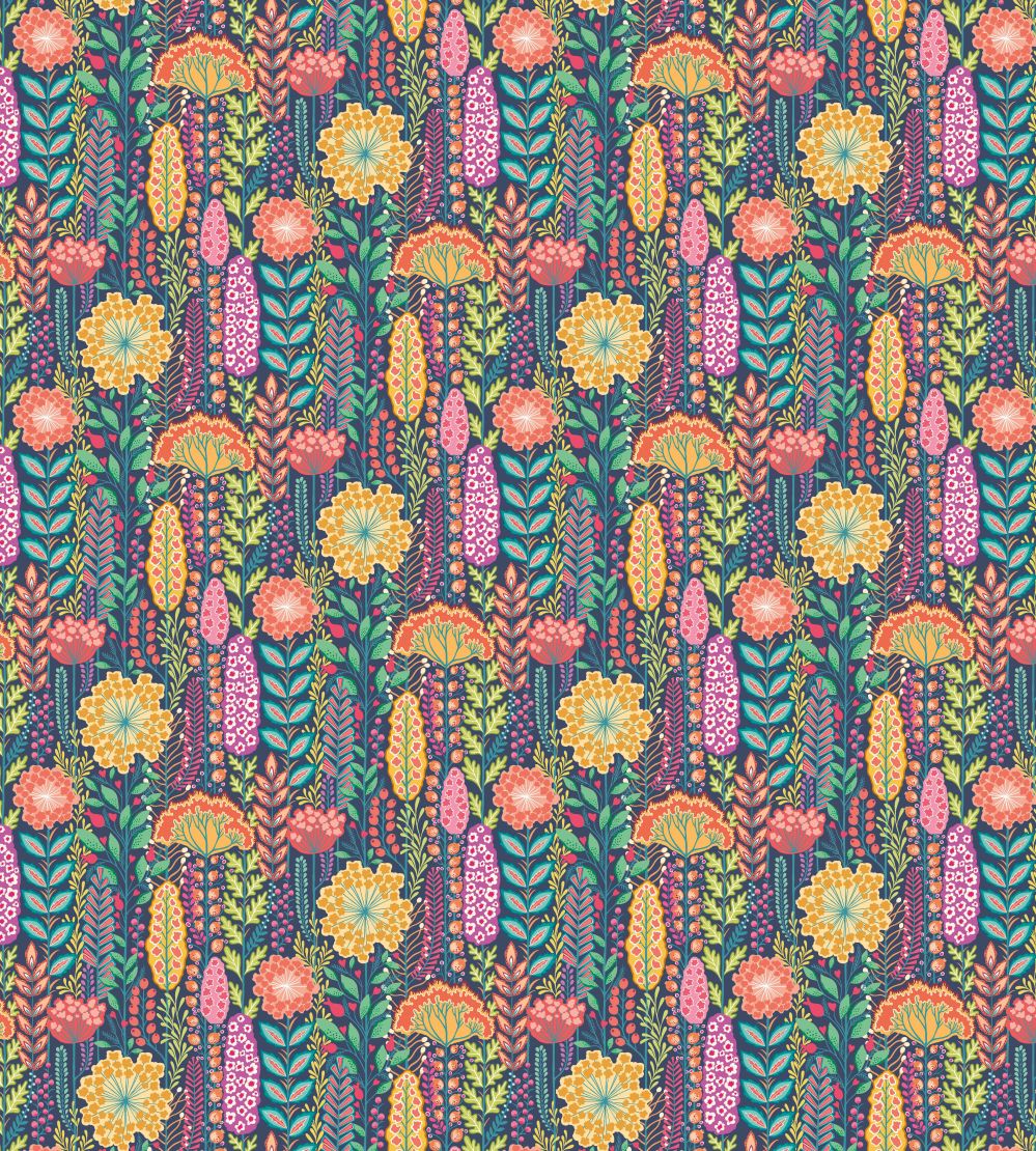 Seedheads Wallpaper by Ohpopsi Prussian