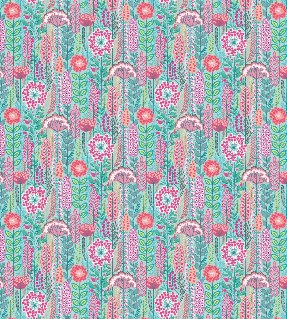 Seedheads Wallpaper by Ohpopsi Raspberry Sky