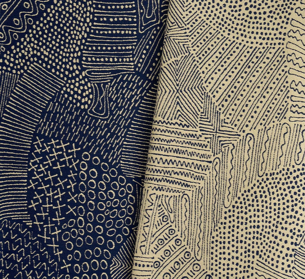 Segou Fabric by Pierre Frey in Indigo (F3860002)