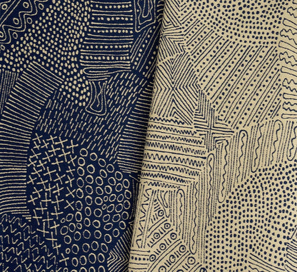 Segou Fabric by Pierre Frey in Indigo (F3860002)