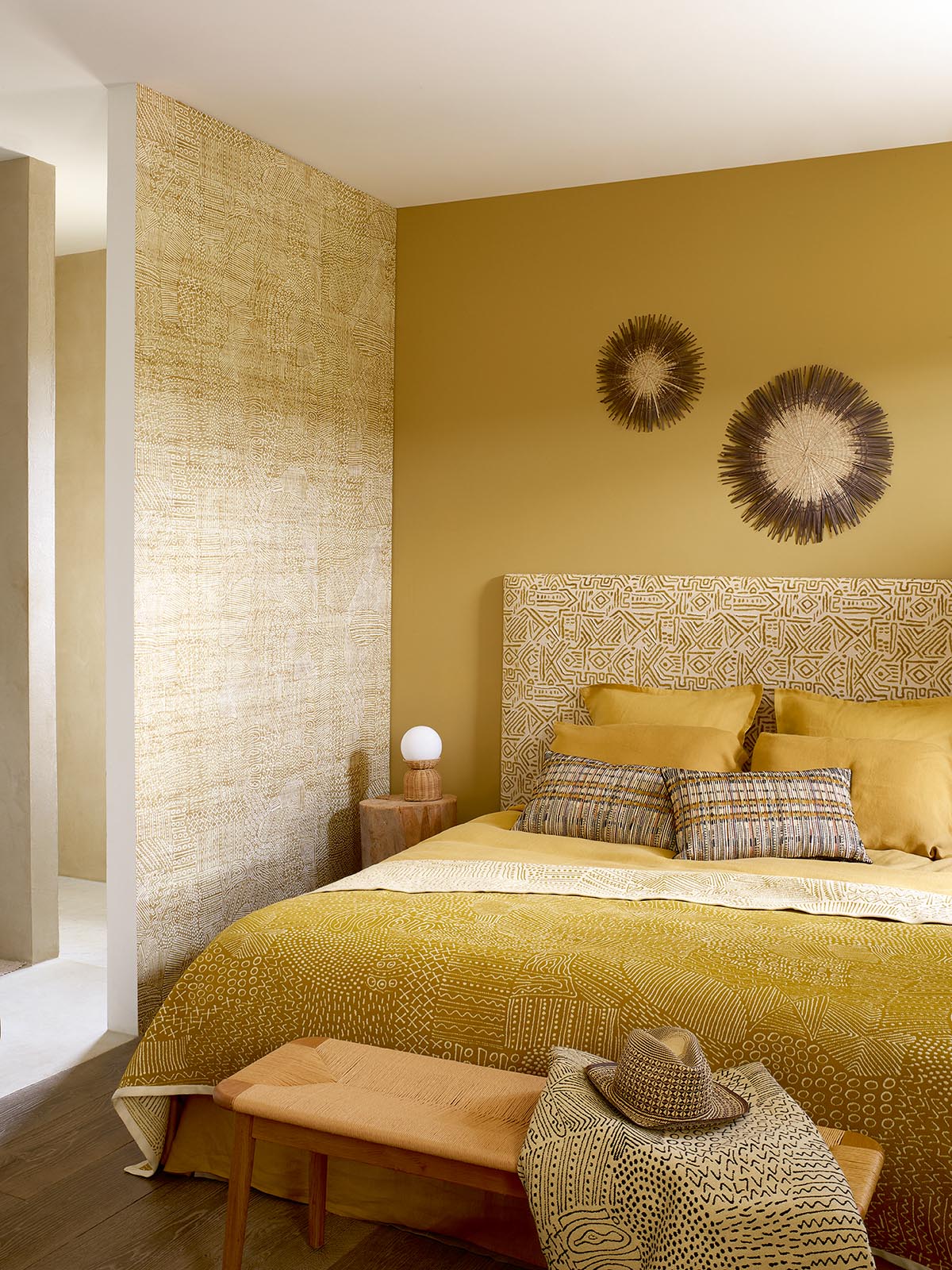 Segou Fabric by Pierre Frey shown in a room setting (view 2)