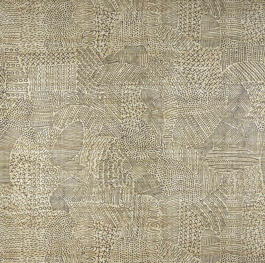 Segou Wallpaper by Pierre Frey in Fusain (FP063002)
