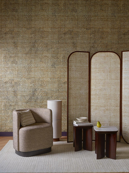 Segou Wallpaper by Pierre Frey shown in a room setting (view 1)