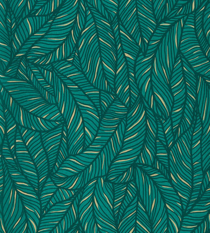 Selva Wallpaper by Clarke & Clarke Emerald