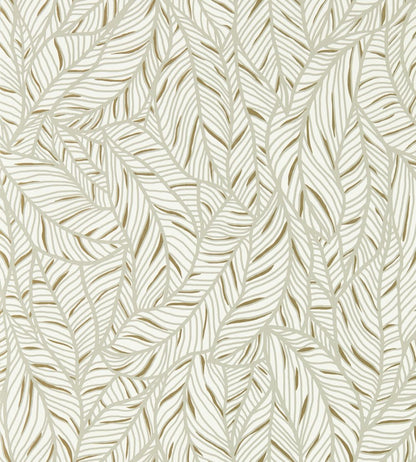 Selva Wallpaper by Clarke & Clarke Linen/Champagne
