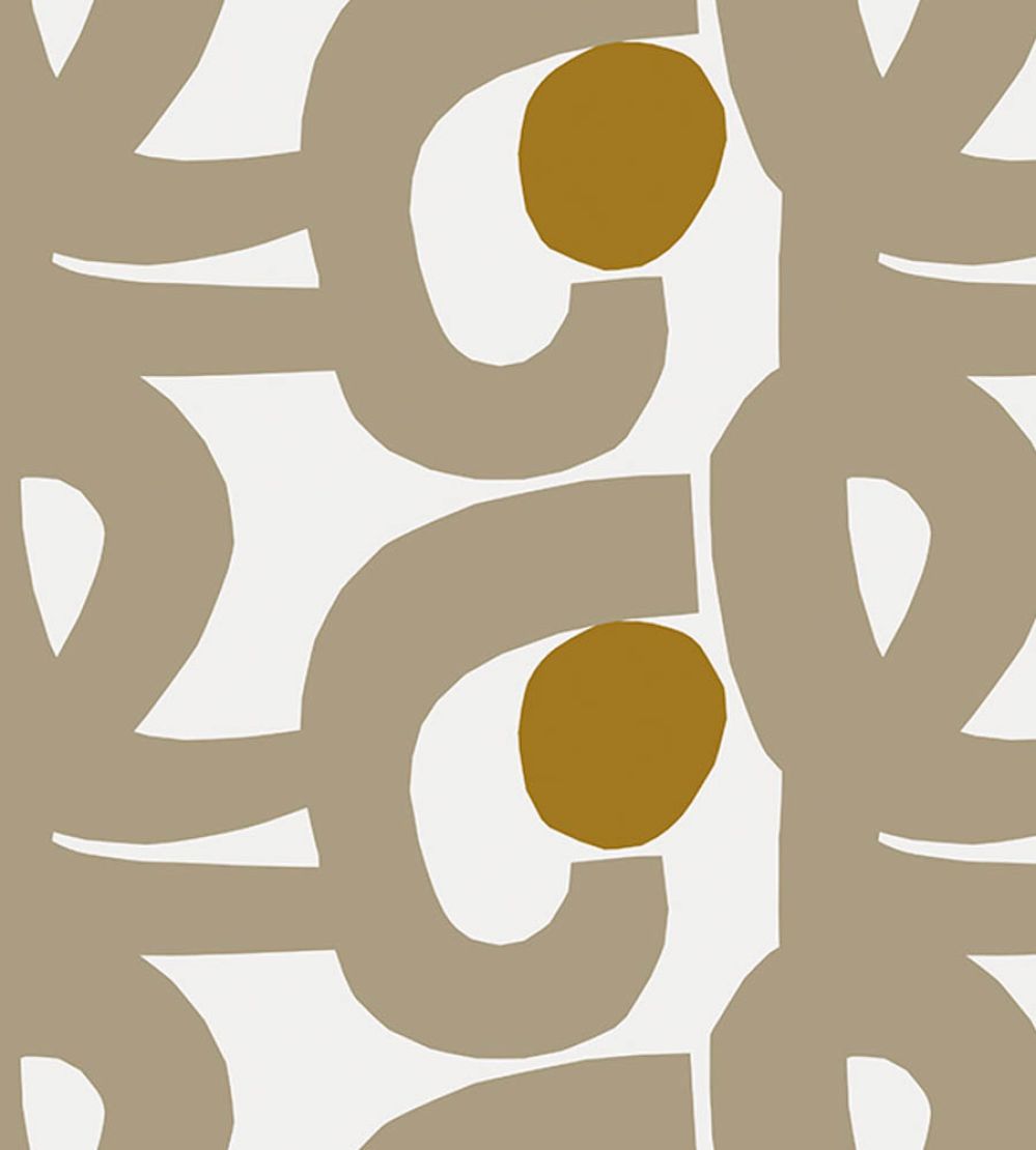 Seppel Wallpaper by Marimekko Grey