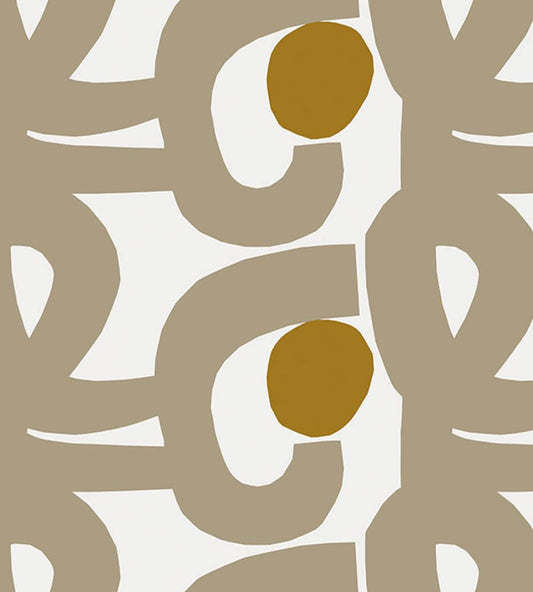 Seppel Wallpaper by Marimekko Grey