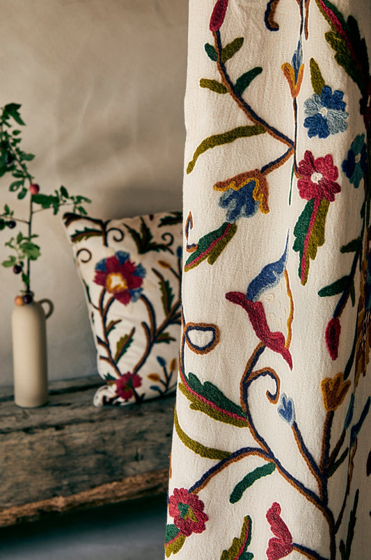 Serampore Fabric by Pierre Frey shown in a room setting (view 1)