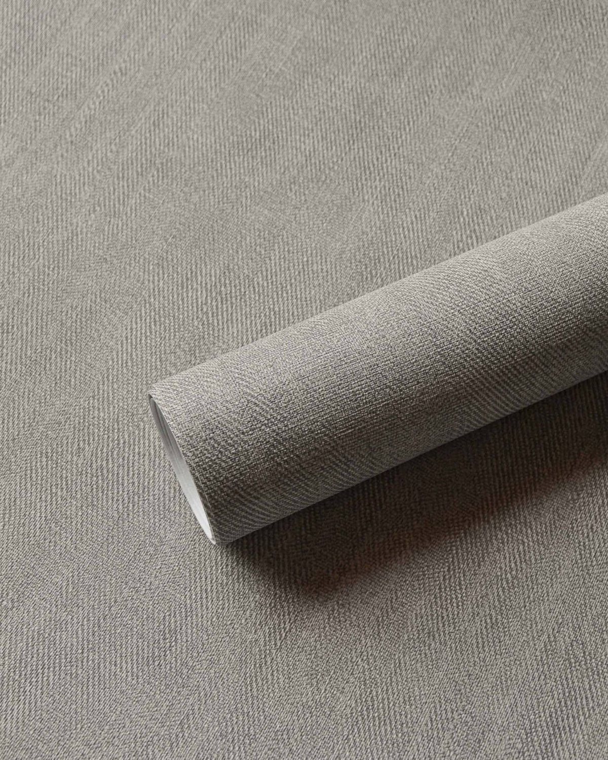 Sergé wallpaper by Coordonné in Acier, shown in a styled room