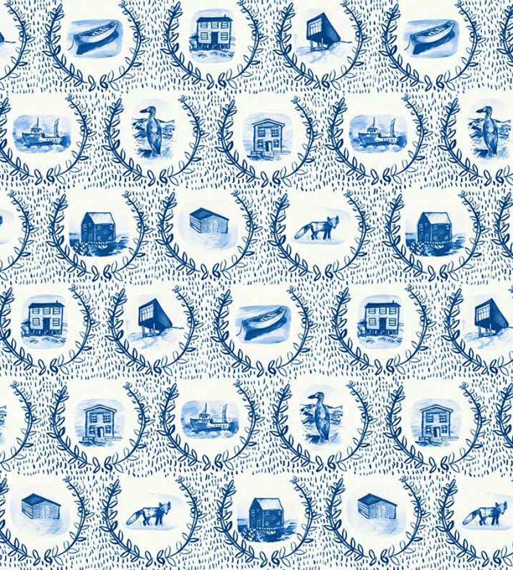 Set The Scene Wallpaper by Christopher Farr Cloth Cobalt