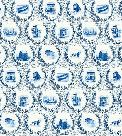 Set The Scene Wallpaper by Christopher Farr Cloth Cobalt