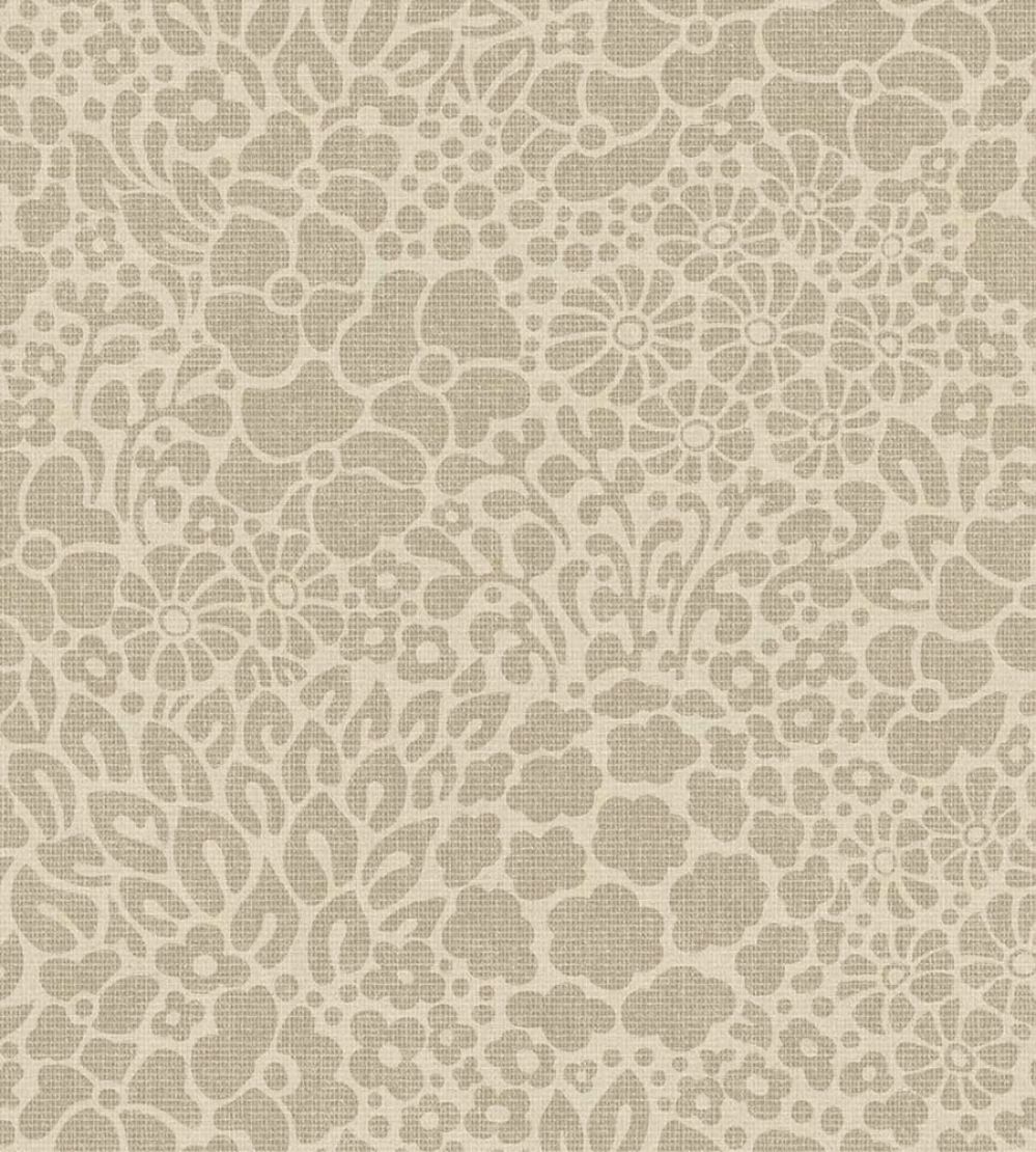 Seventies Floral Wallpaper by Eijffinger Beige/Sand