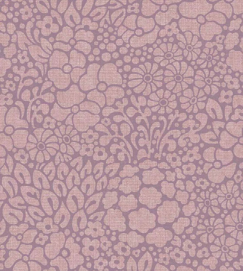 Seventies Floral Wallpaper by Eijffinger Purple/Lilac
