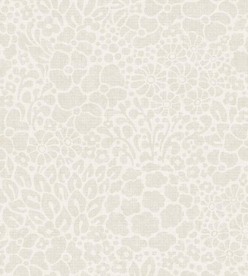 Seventies Floral Wallpaper by Eijffinger White/Cream