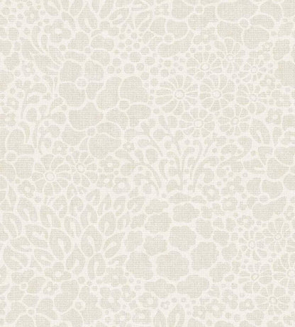 Seventies Floral Wallpaper by Eijffinger White/Cream
