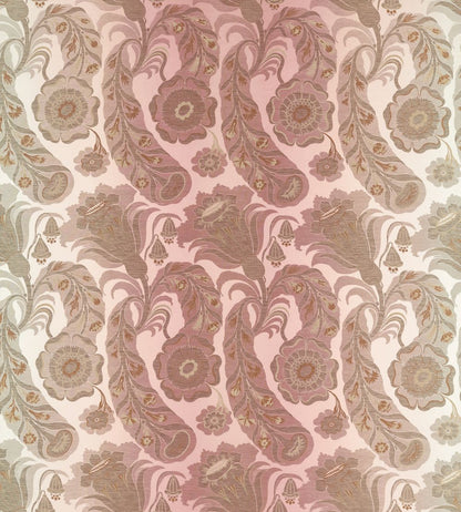 Sezincote Damask Fabric by Zoffany Tuscan Pink