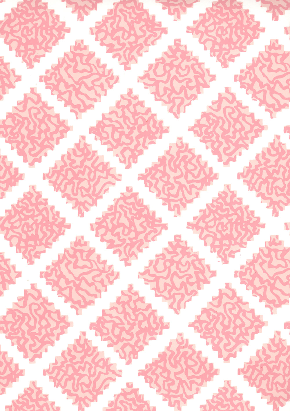 Shanghai Pinks on White wallpaper by Quadrille