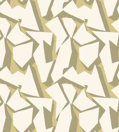 Shatter Wallpaper by Ohpopsi Olive Oil