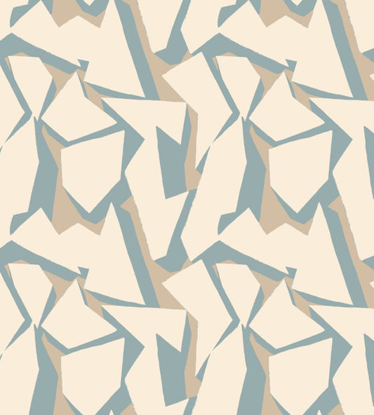 Shatter Wallpaper by Ohpopsi Soft Petrol