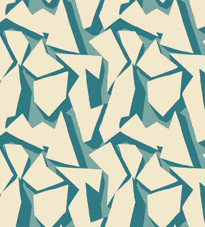 Shatter Wallpaper by Ohpopsi Teal