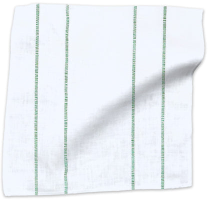 Sheer Stripe Fabric by Kathryn M. Ireland in Emerald