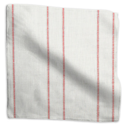 Sheer Stripe Fabric by Kathryn M. Ireland in Red