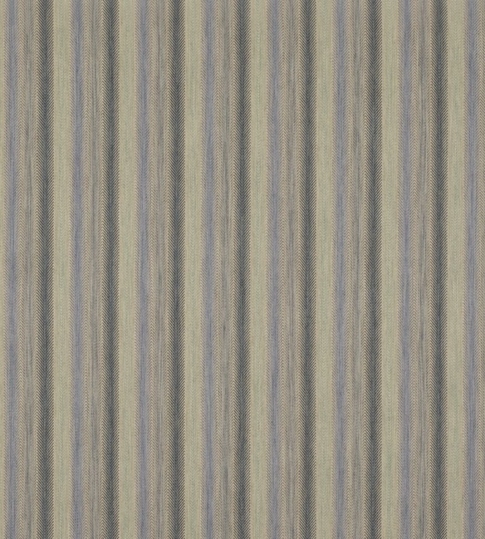 Shepton Stripe Fabric by Mulberry Home Blue
