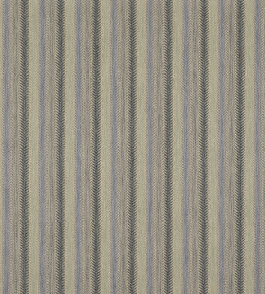 Shepton Stripe Fabric by Mulberry Home Blue