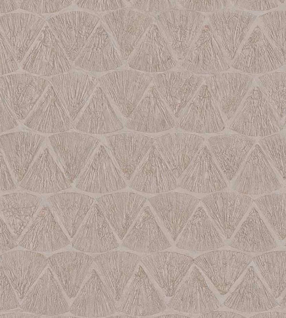 Shimmering Fans Wallpaper by Eijffinger Brown/Taupe