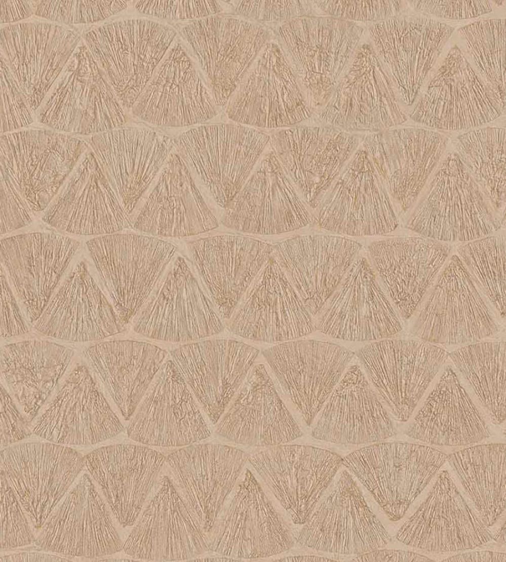Shimmering Fans Wallpaper by Eijffinger Copper
