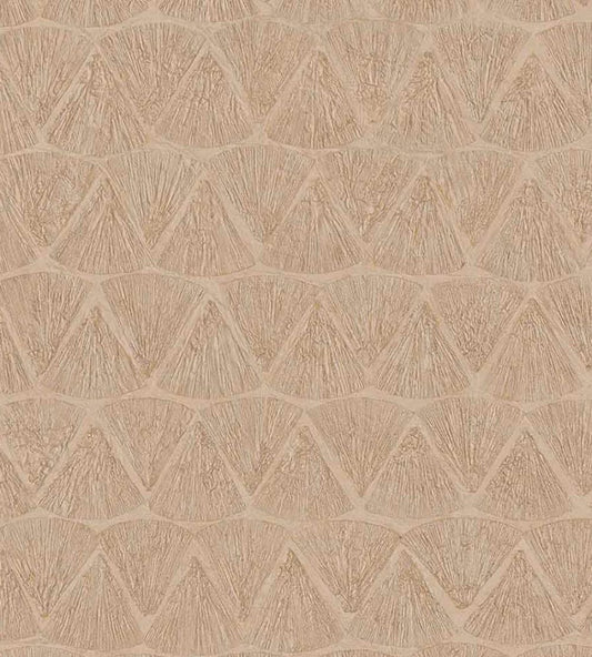 Shimmering Fans Wallpaper by Eijffinger Copper
