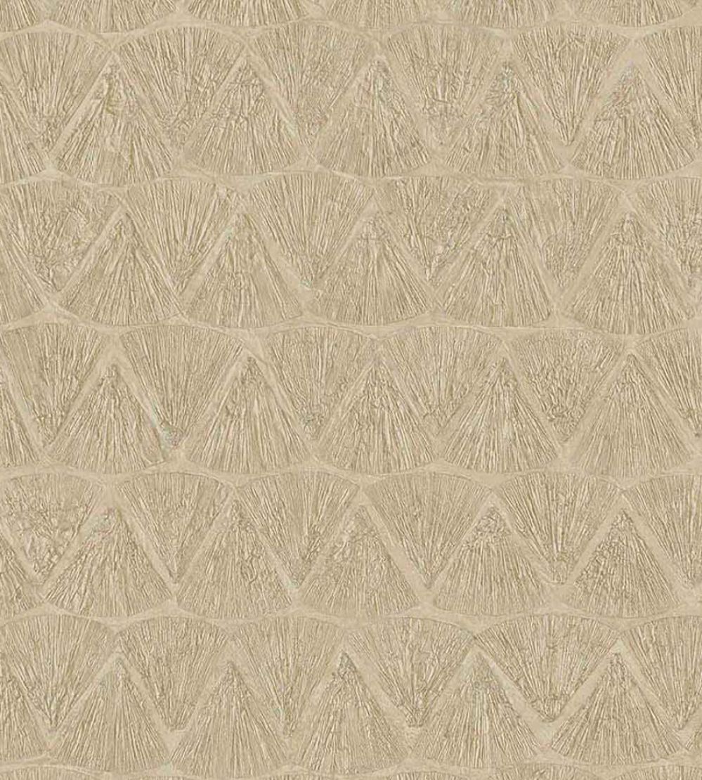 Shimmering Fans Wallpaper by Eijffinger Gold