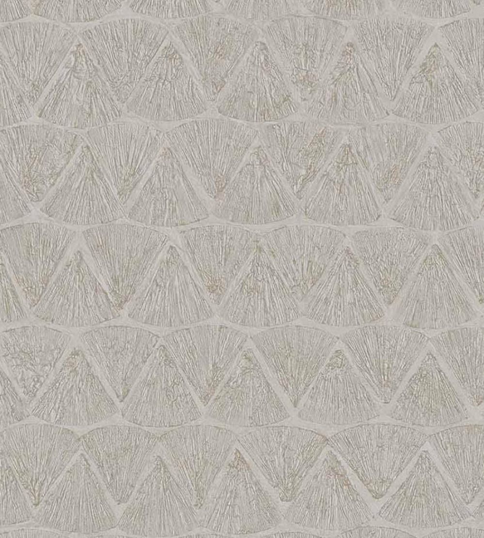 Shimmering Fans Wallpaper by Eijffinger Grey/Silver