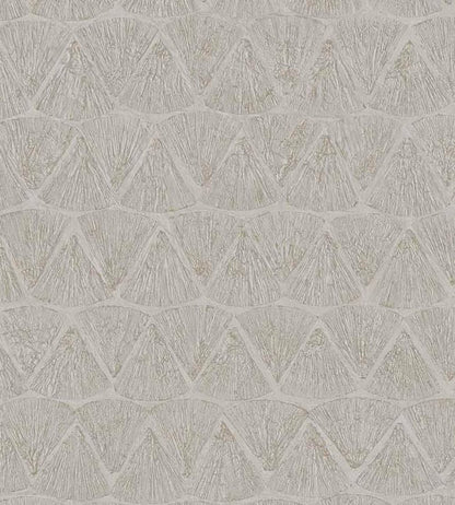 Shimmering Fans Wallpaper by Eijffinger Grey/Silver
