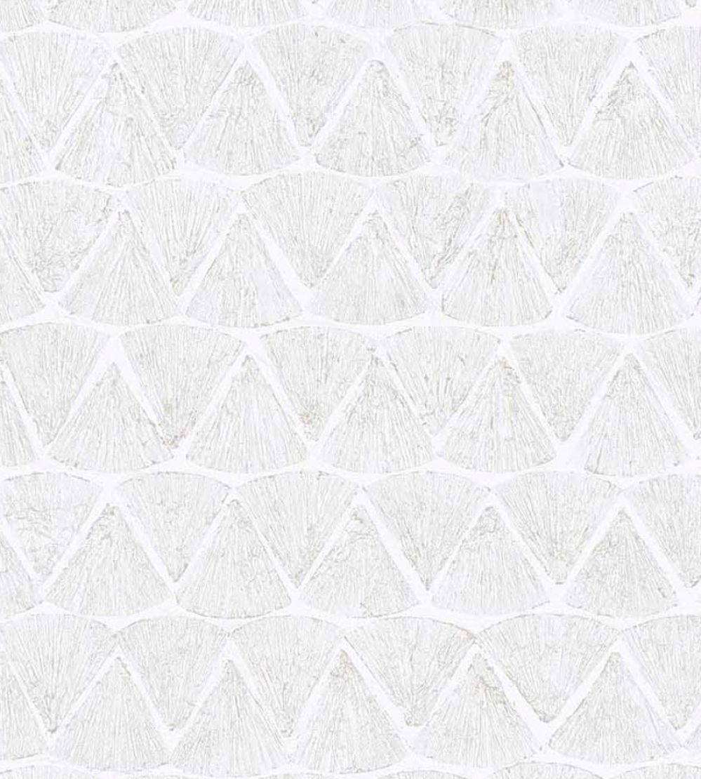 Shimmering Fans Wallpaper by Eijffinger White/Cream/Grey