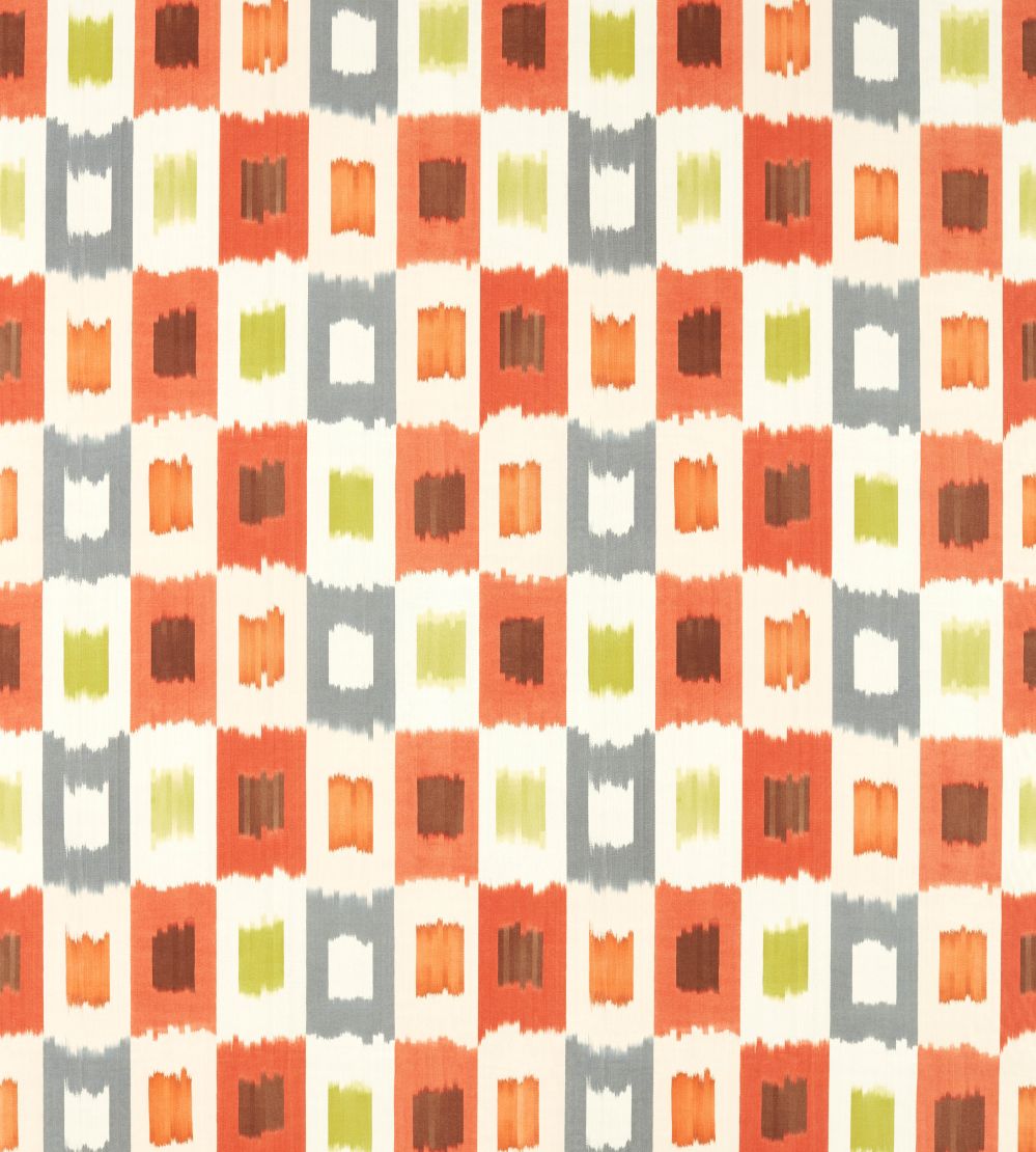Shiruku Fabric by Harlequin Paprika / Sketched / Nectar